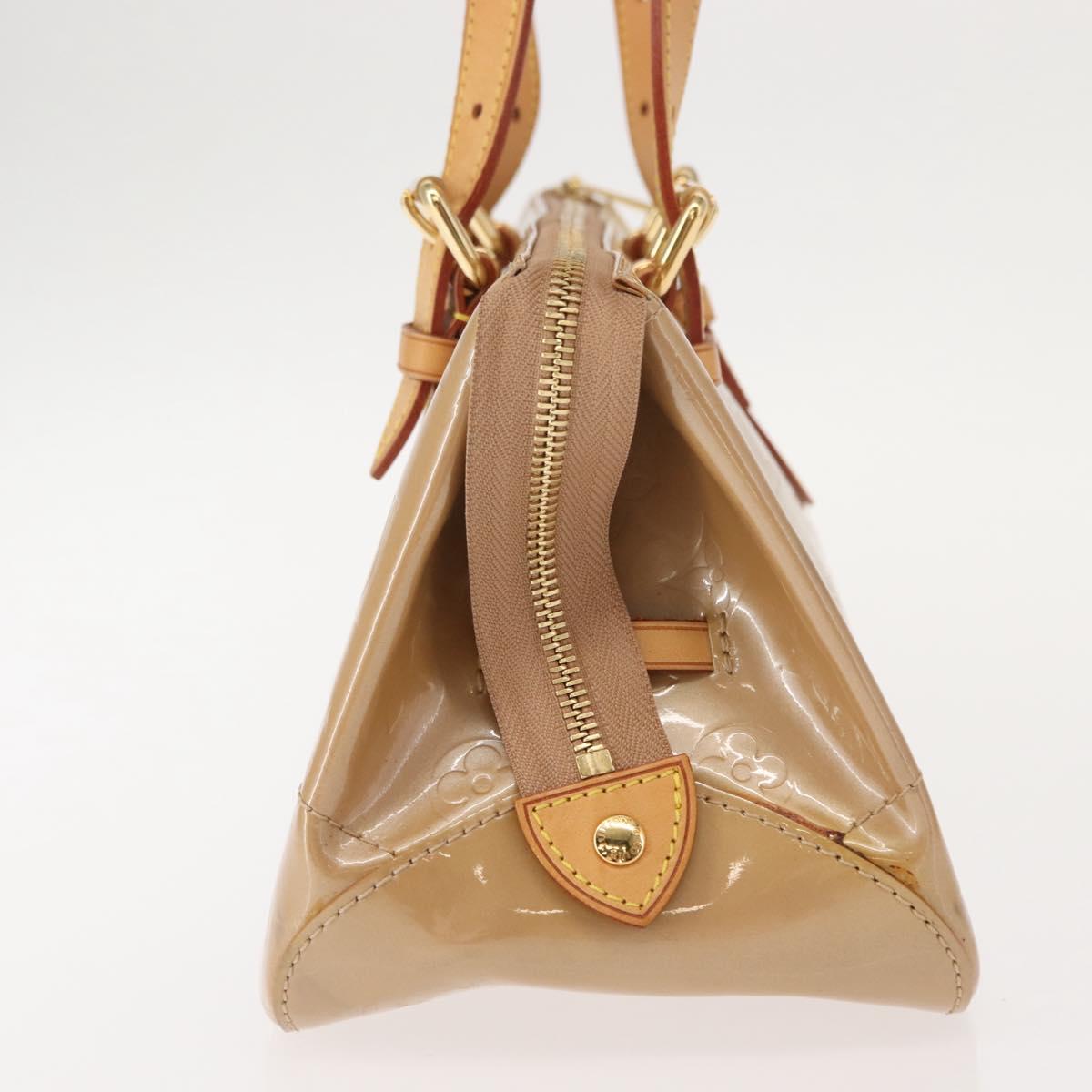 LOUIS VUITTON Monogram Vernis Rosewood Avenue Hand Bag Beige M93509 Auth 149405