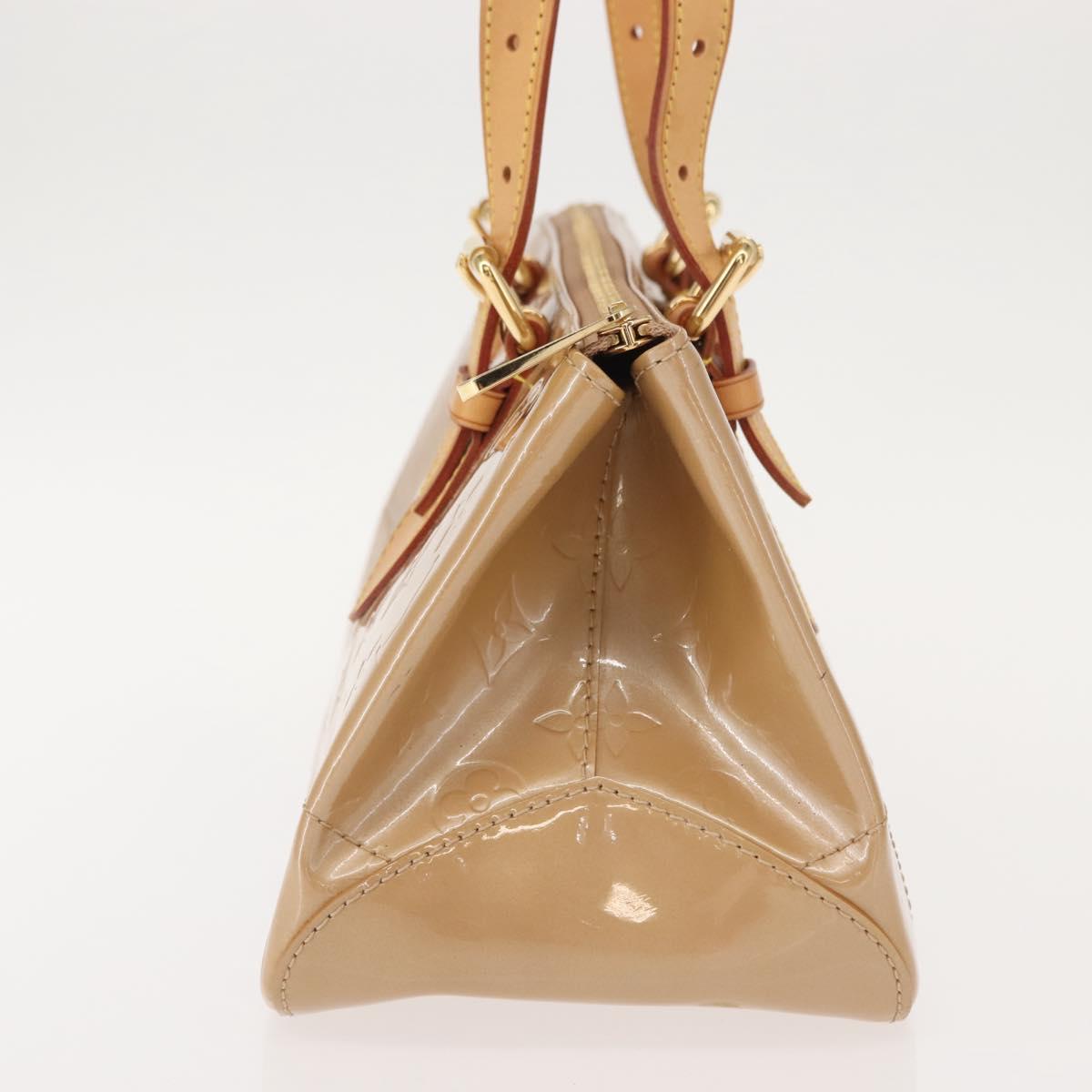 LOUIS VUITTON Monogram Vernis Rosewood Avenue Hand Bag Beige M93509 Auth 149405