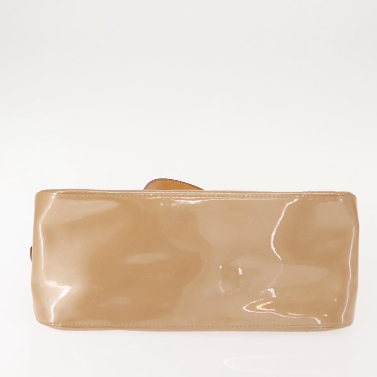 LOUIS VUITTON Monogram Vernis Rosewood Avenue Hand Bag Beige M93509 Auth 149405