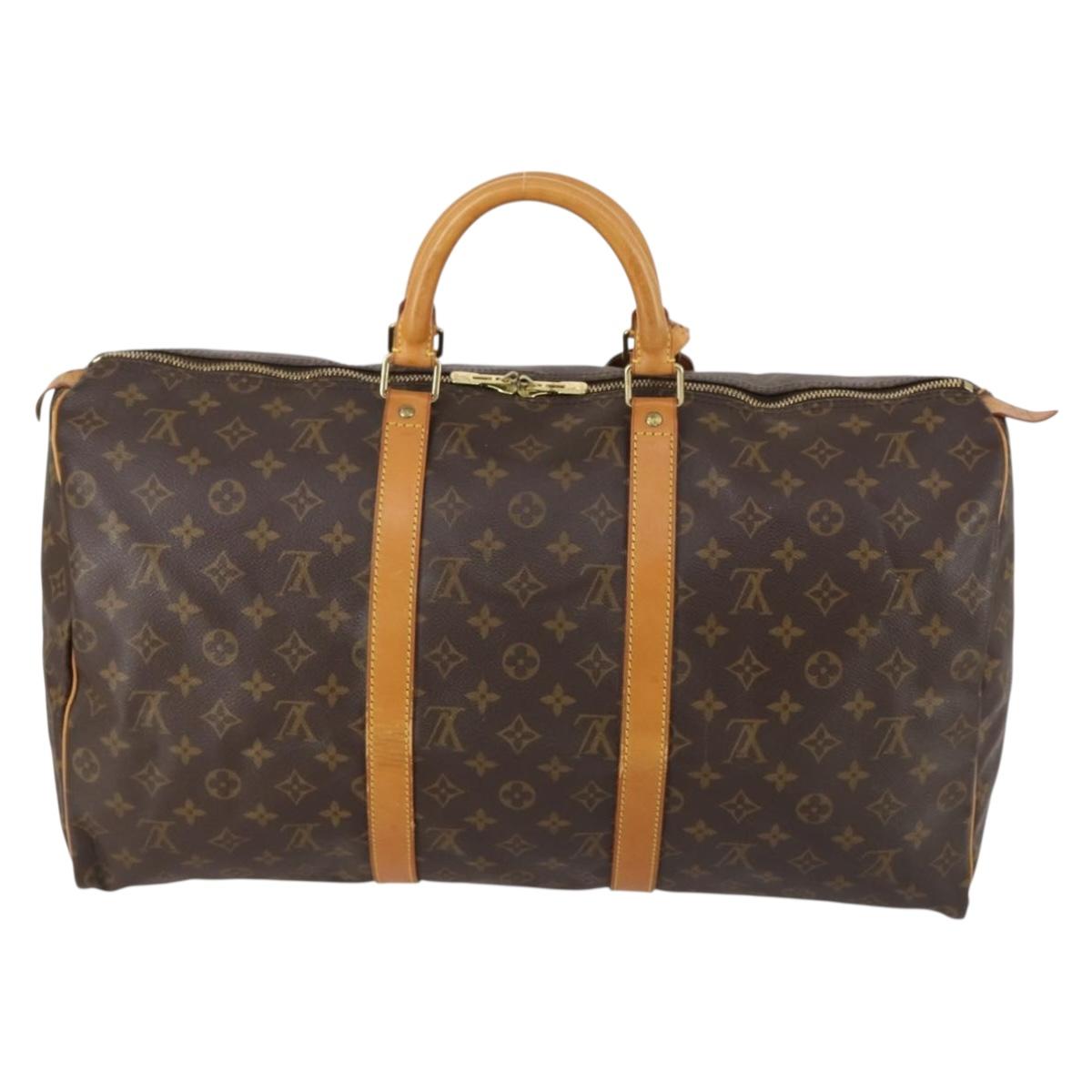 LOUIS VUITTON Monogram Keepall 50 Boston Bag M41426 LV Auth 149410