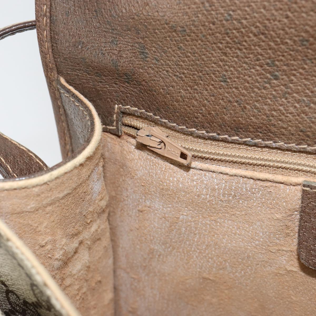 GUCCI GG Supreme Shoulder Bag PVC Beige Gold 93 02 023 Auth 149411