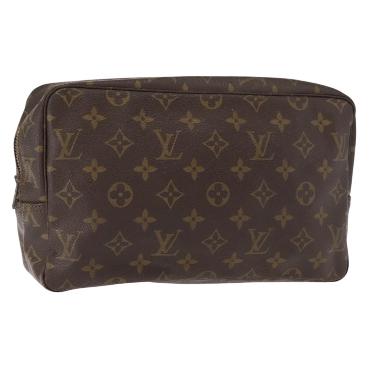 LOUIS VUITTON Monogram Trousse Toilette 28 Clutch Bag M47522 LV Auth 149415