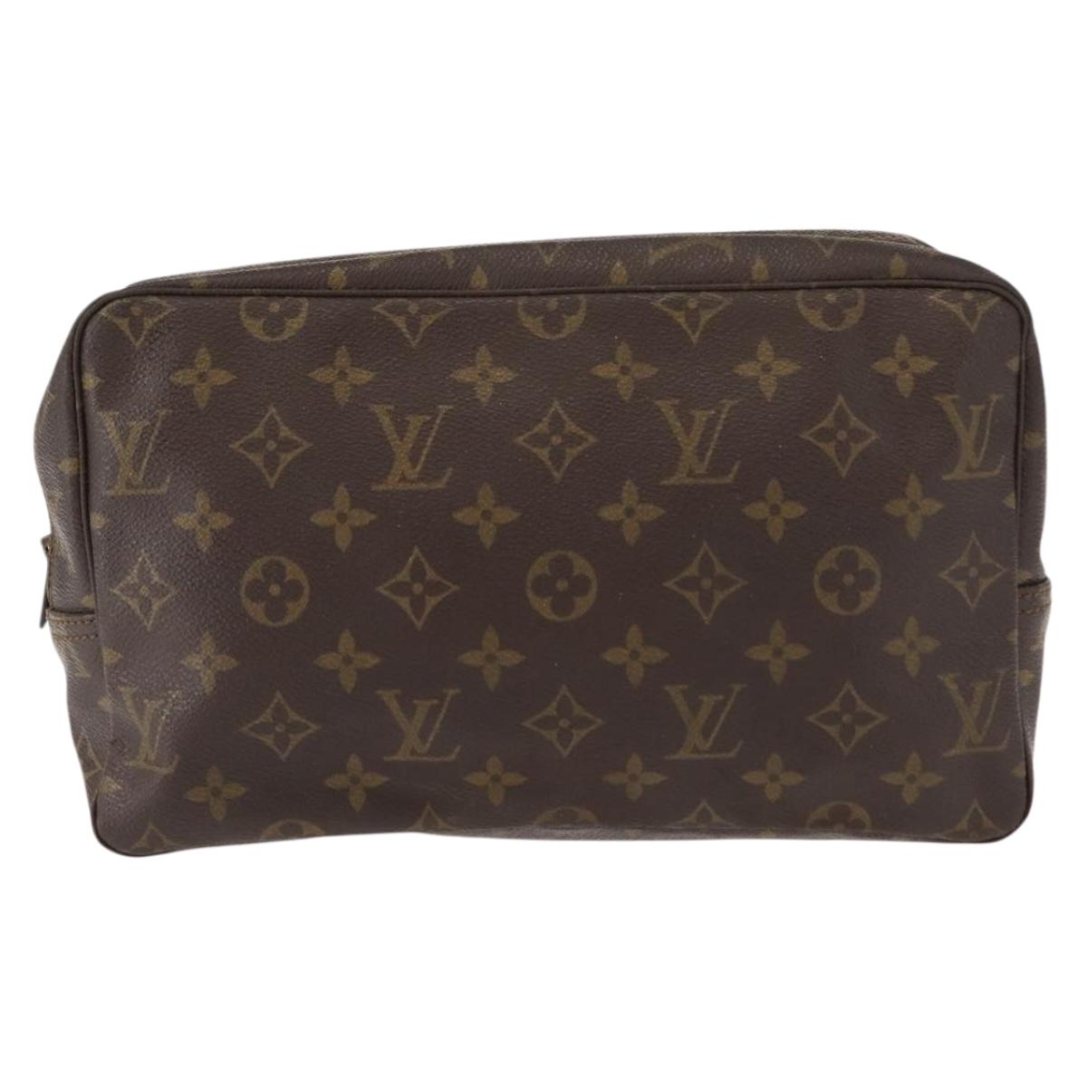 LOUIS VUITTON Monogram Trousse Toilette 28 Clutch Bag M47522 LV Auth 149415