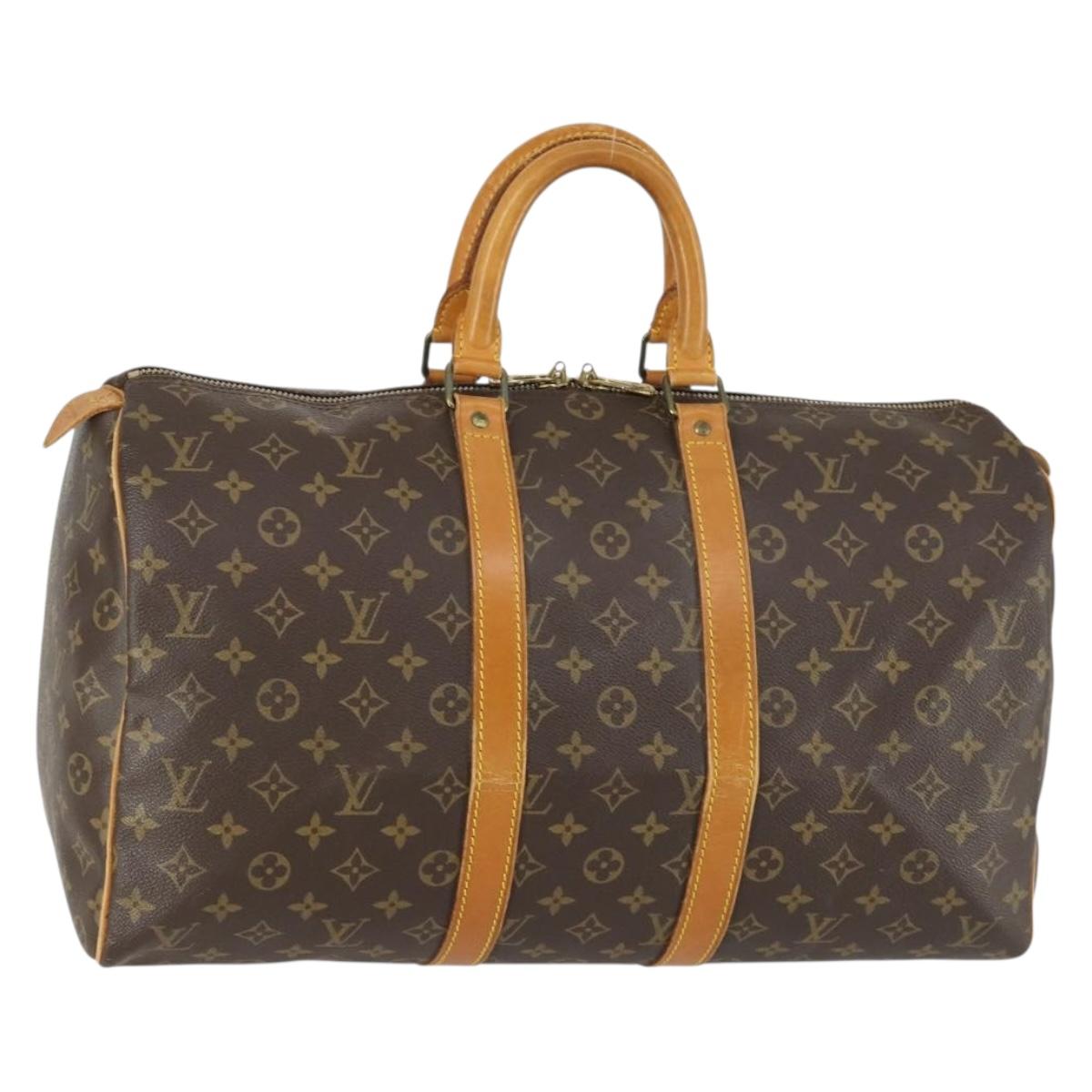 LOUIS VUITTON Monogram Keepall 45 Boston Bag M41428 LV Auth 149425