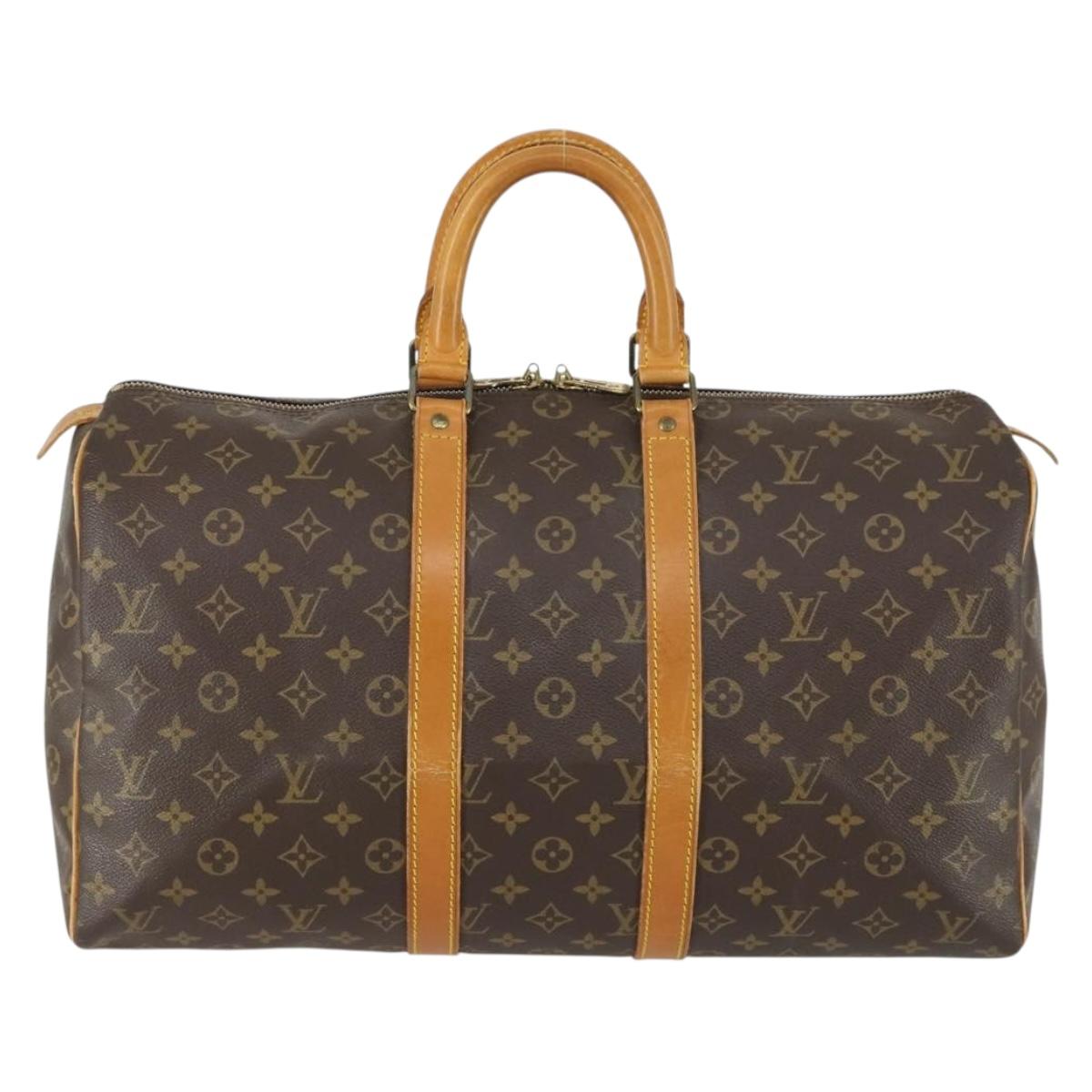 LOUIS VUITTON Monogram Keepall 45 Boston Bag M41428 LV Auth 149425