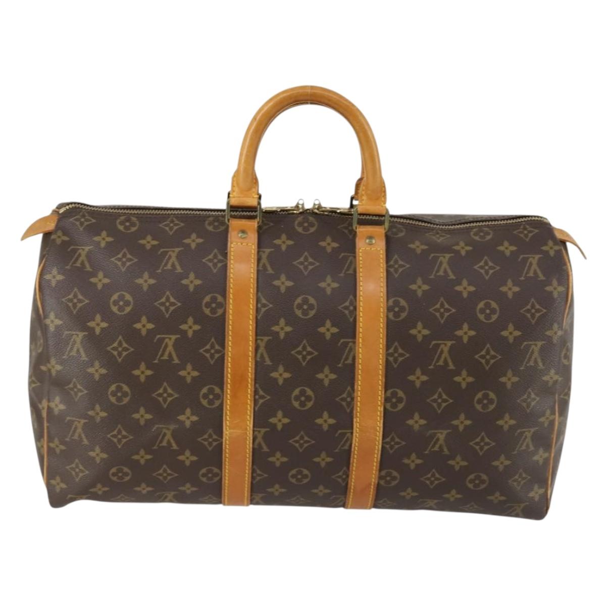 LOUIS VUITTON Monogram Keepall 45 Boston Bag M41428 LV Auth 149425