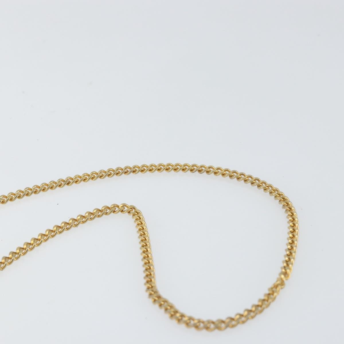 Christian Dior Trotter Canvas Chain Shoulder Bag Black Gold Auth 149437