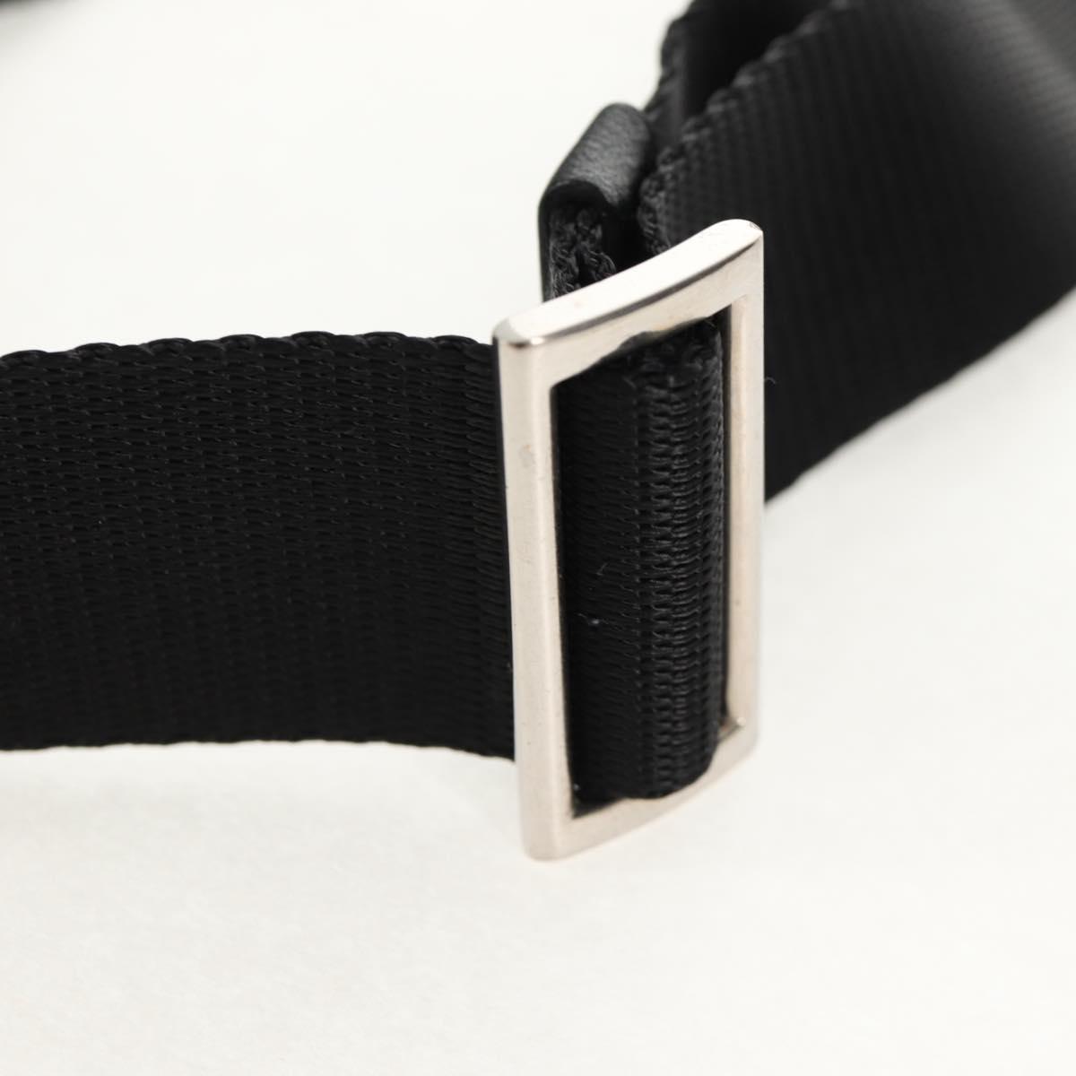 PRADA Camouflage Shoulder Bag Nylon Green Silver Auth 149451V