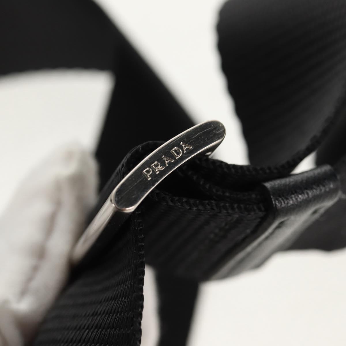 PRADA Camouflage Shoulder Bag Nylon Green Silver Auth 149451V