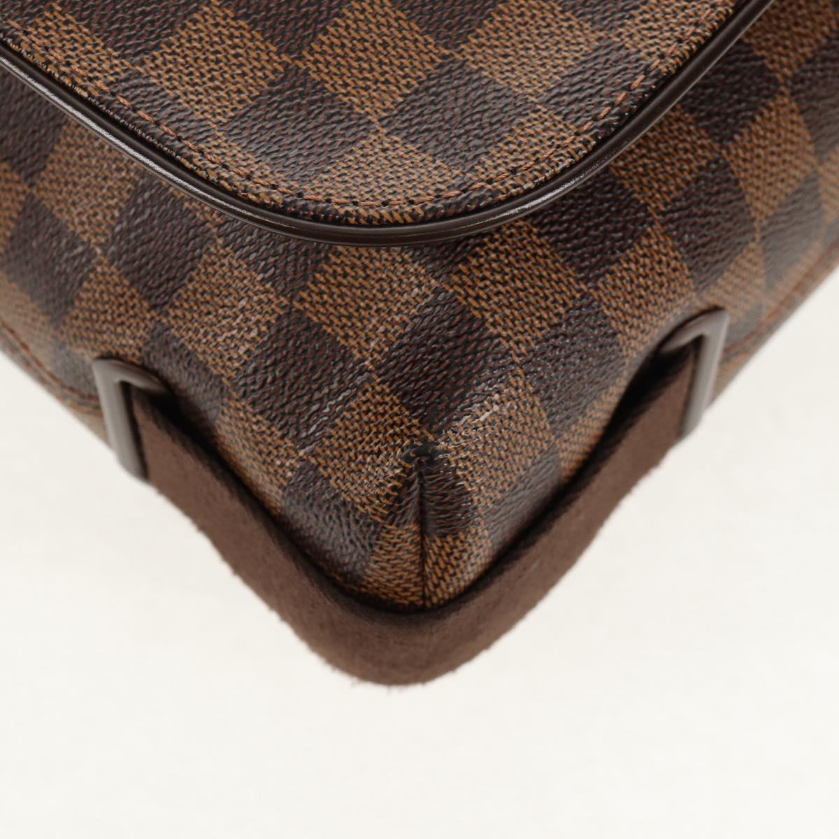 LOUIS VUITTON Damier Ebene Brooklyn MM Shoulder Bag N51211 LV Auth 149463V