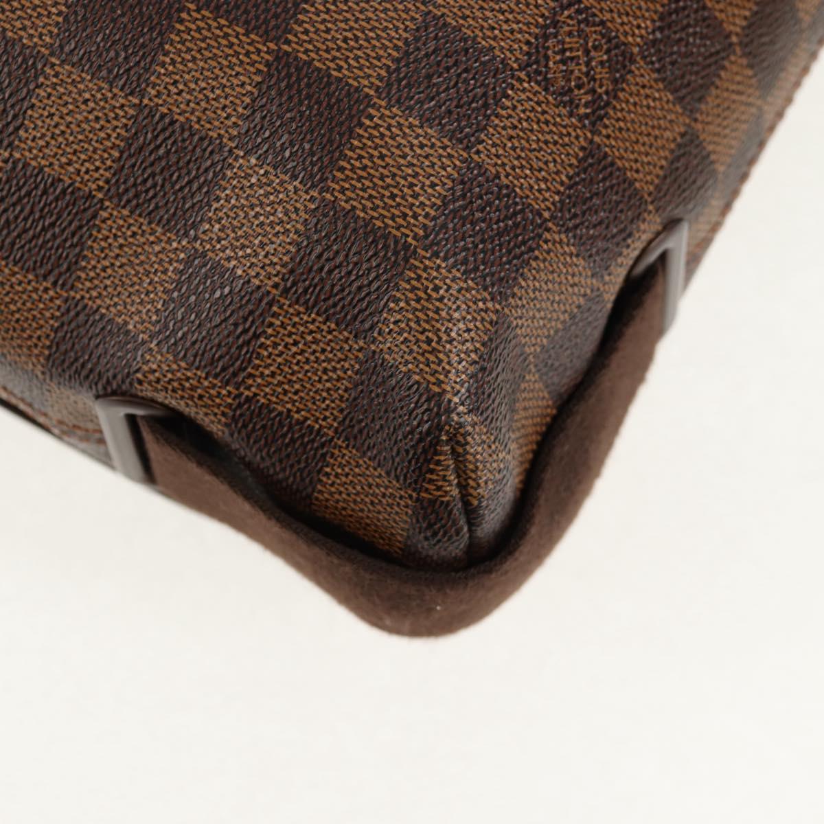 LOUIS VUITTON Damier Ebene Brooklyn MM Shoulder Bag N51211 LV Auth 149463V