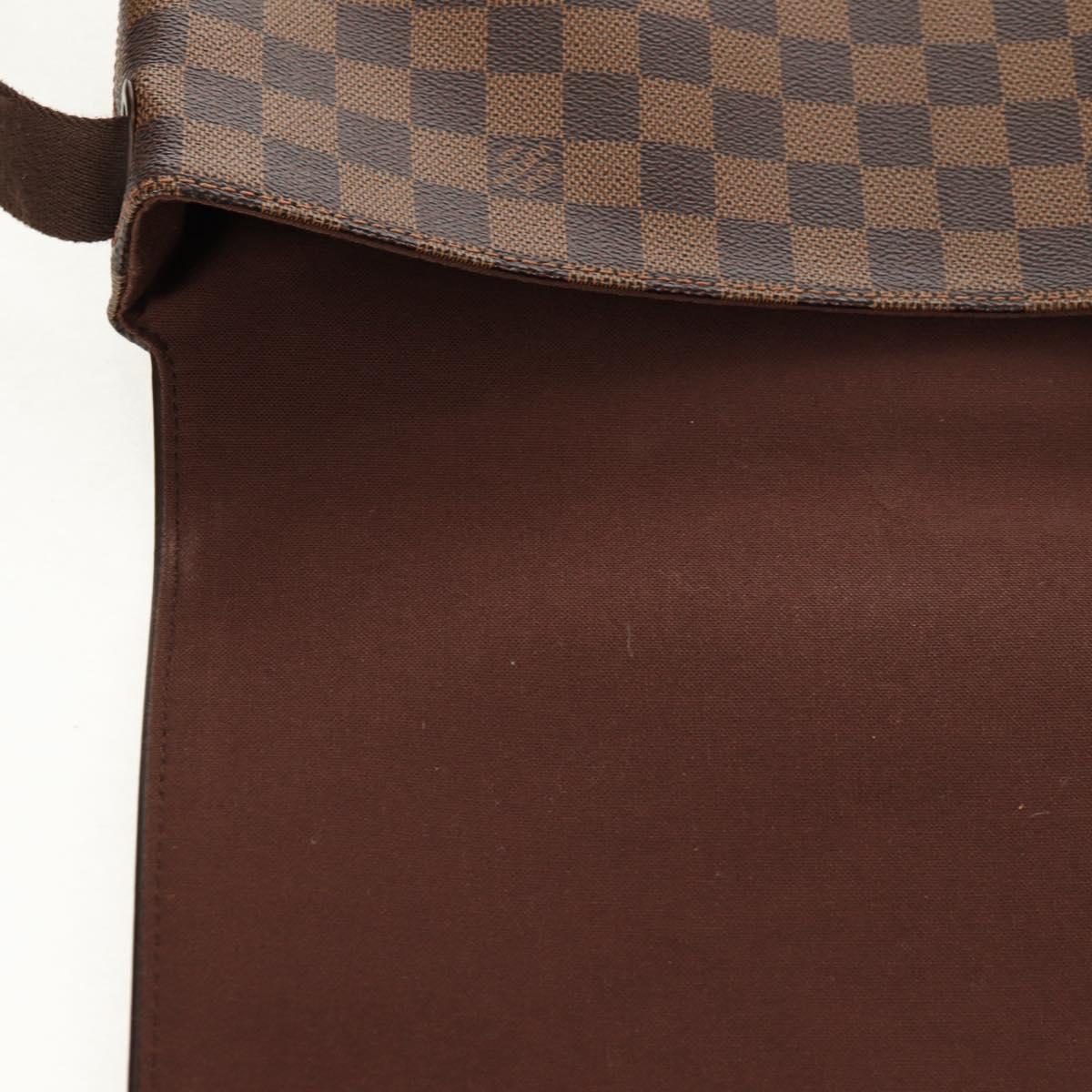 LOUIS VUITTON Damier Ebene Brooklyn MM Shoulder Bag N51211 LV Auth 149463V