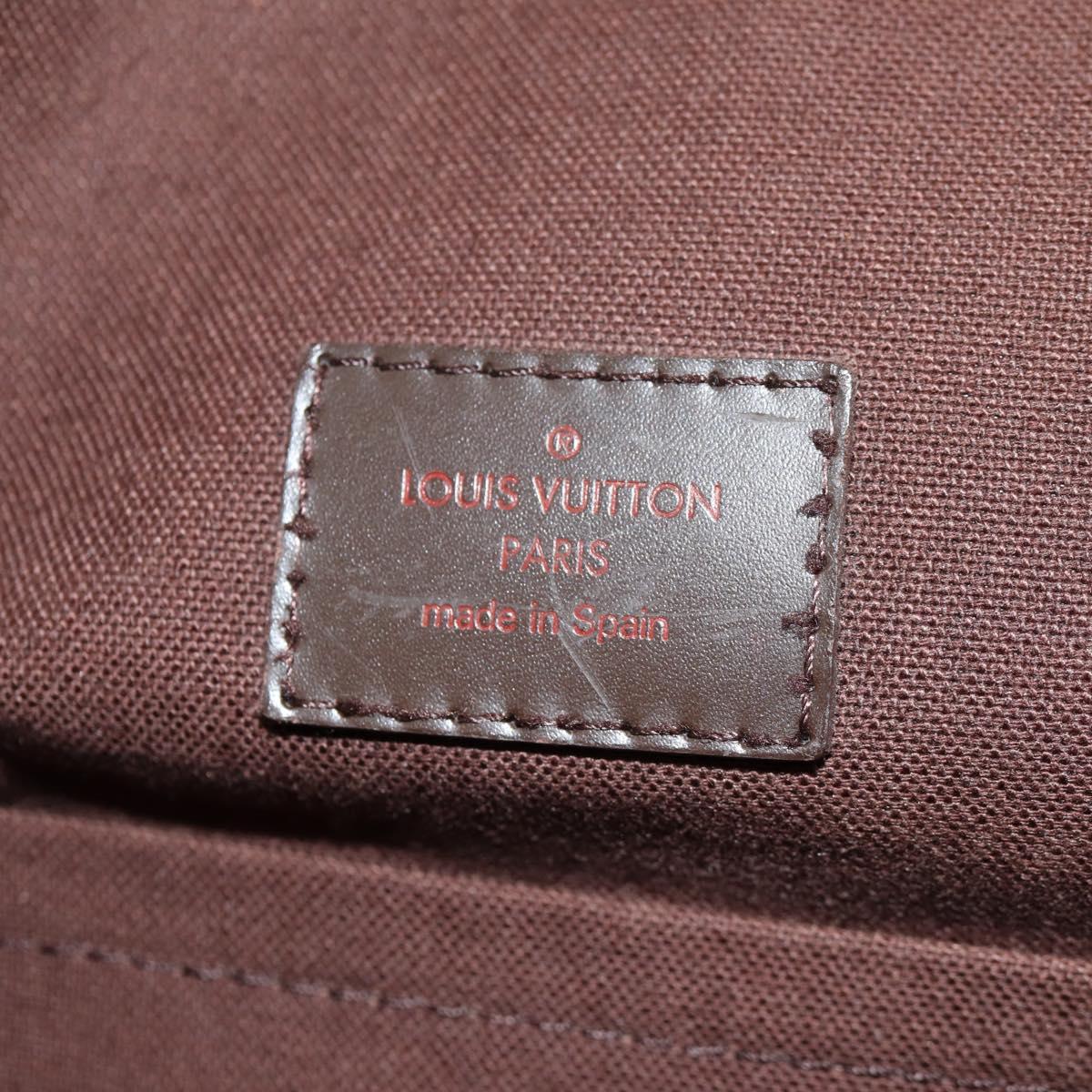 LOUIS VUITTON Damier Ebene Brooklyn MM Shoulder Bag N51211 LV Auth 149463V