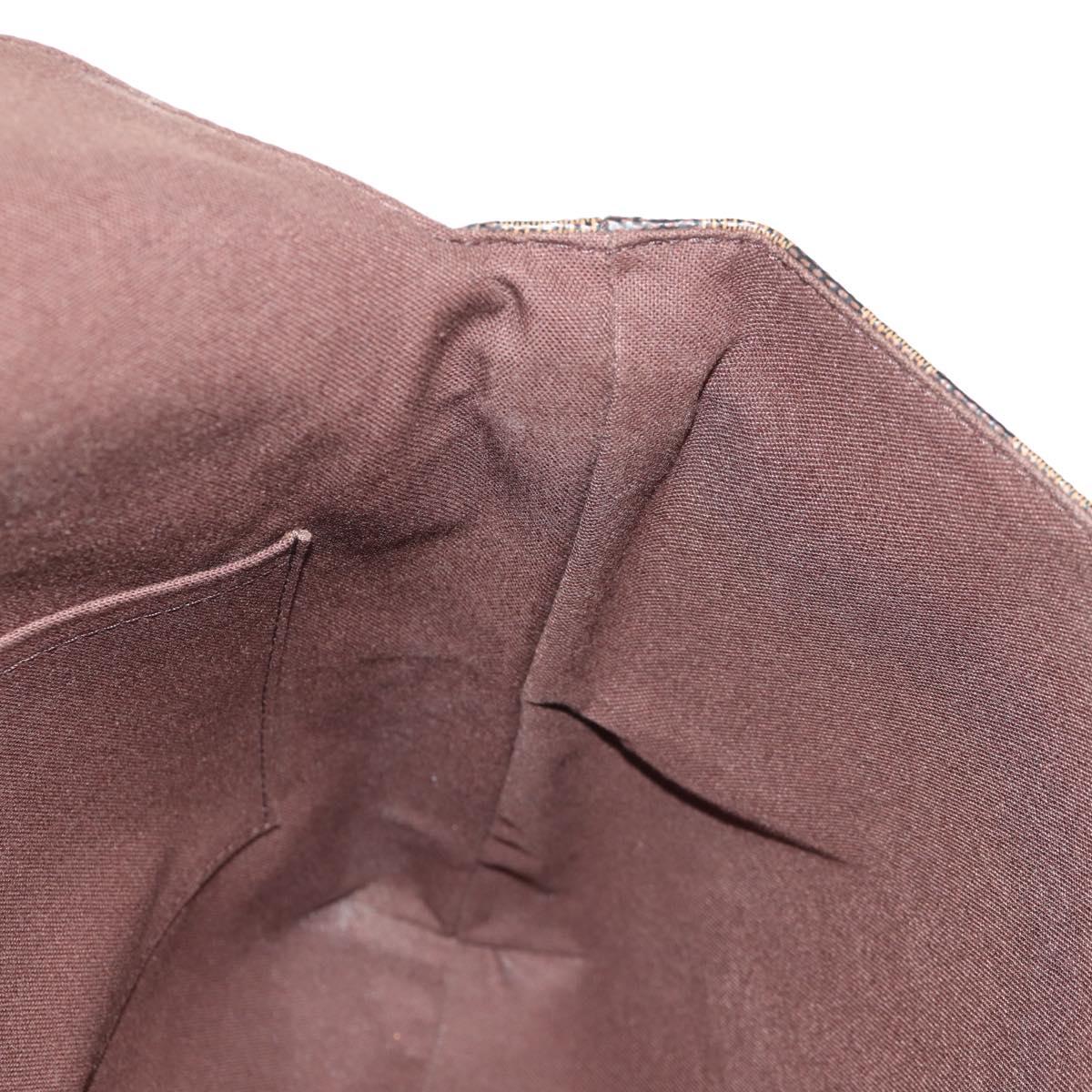 LOUIS VUITTON Damier Ebene Brooklyn MM Shoulder Bag N51211 LV Auth 149463V