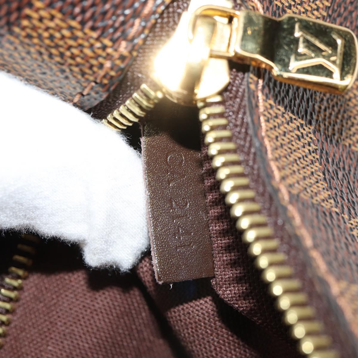 LOUIS VUITTON Damier Ebene Brooklyn MM Shoulder Bag N51211 LV Auth 149463V