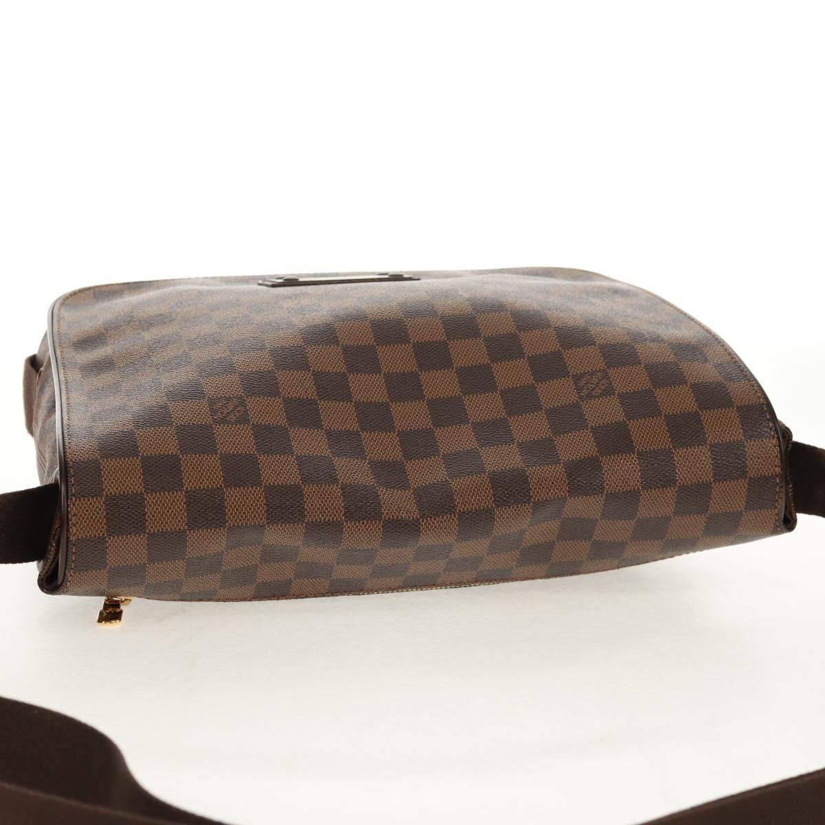 LOUIS VUITTON Damier Ebene Brooklyn MM Shoulder Bag N51211 LV Auth 149463V