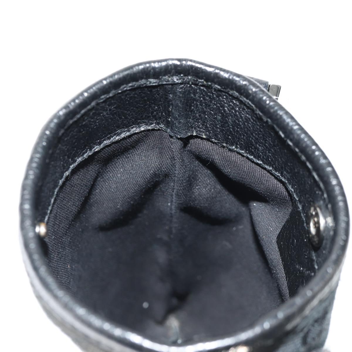 GUCCI GG Canvas Shoulder Bag Black 141863 Auth 149465V