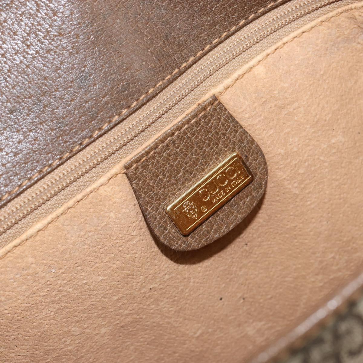 GUCCI GG Supreme Web Sherry Line Shoulder Bag PVC Beige 001 066 0551 Auth 149475