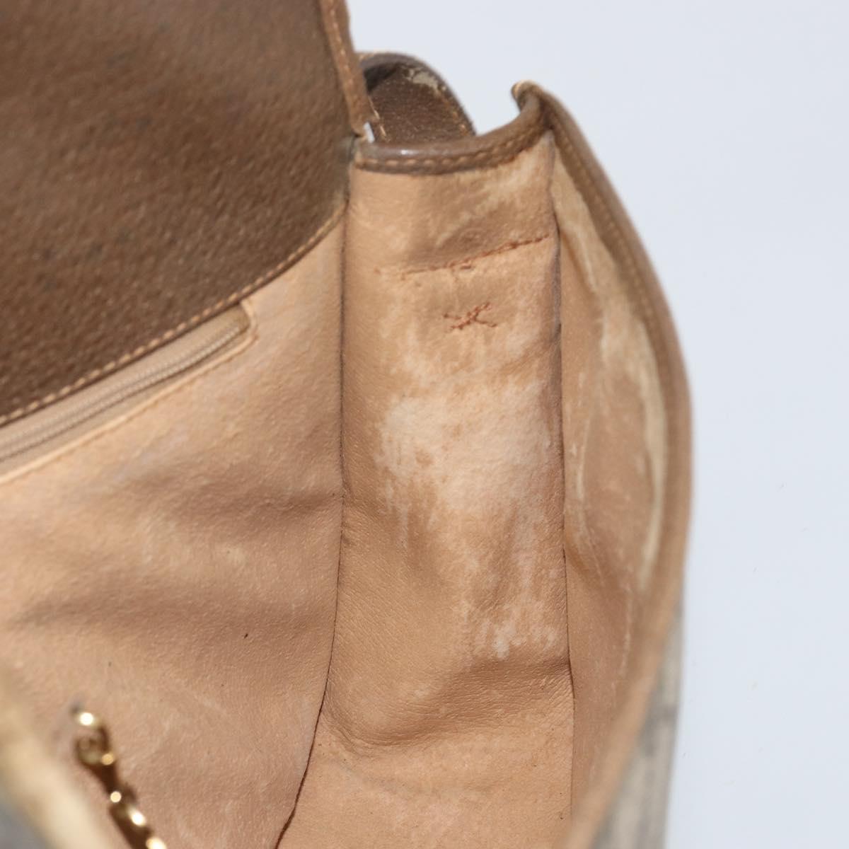 GUCCI GG Supreme Web Sherry Line Shoulder Bag PVC Beige 001 066 0551 Auth 149475