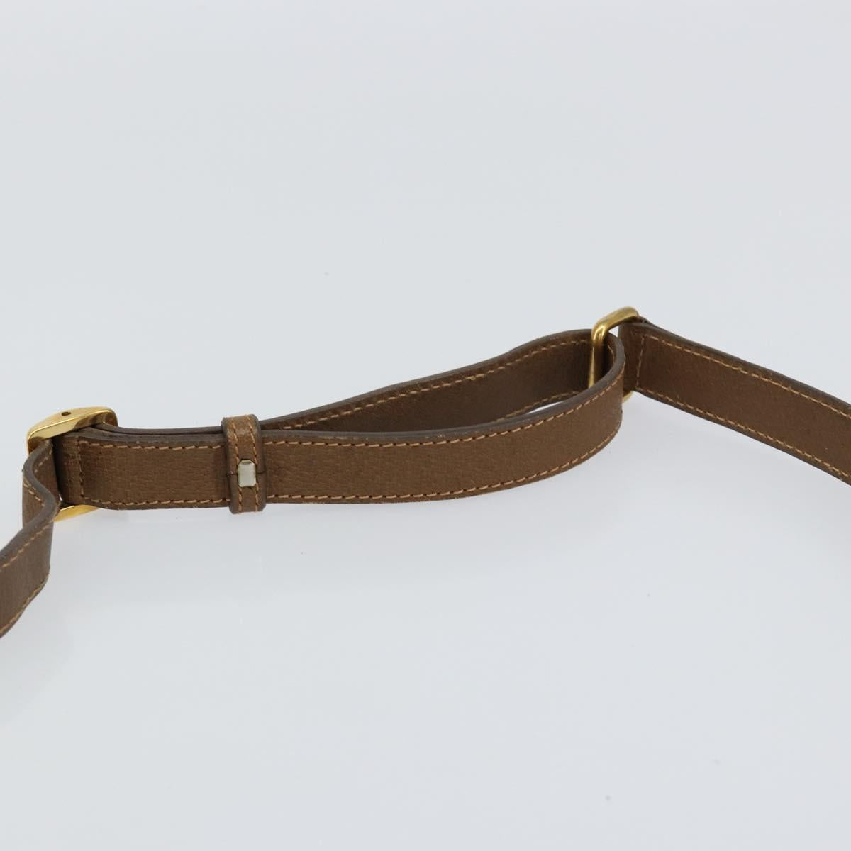 GUCCI GG Supreme Web Sherry Line Shoulder Bag PVC Beige 001 066 0551 Auth 149475