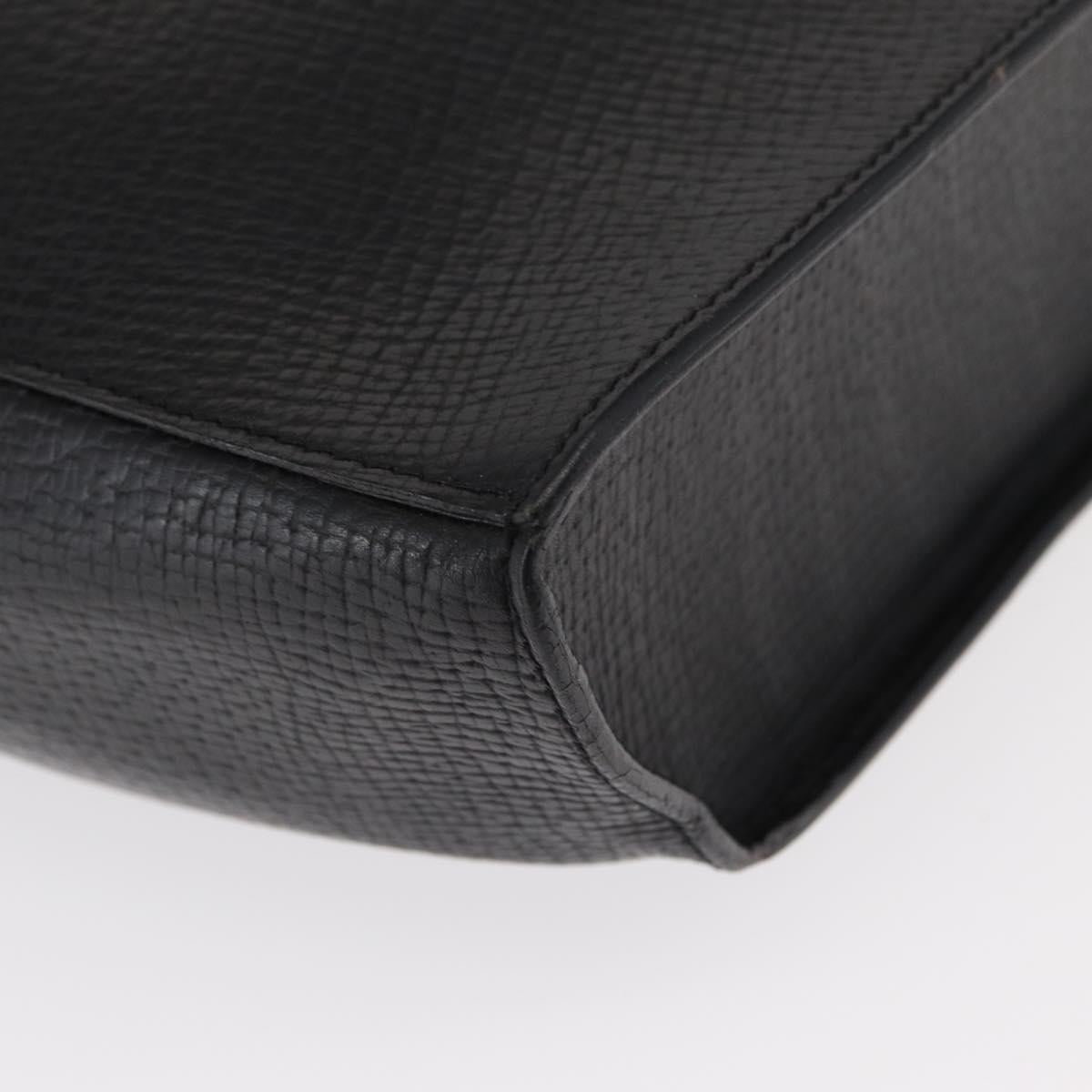 LOEWE Shoulder Bag Leather Black Auth 149483