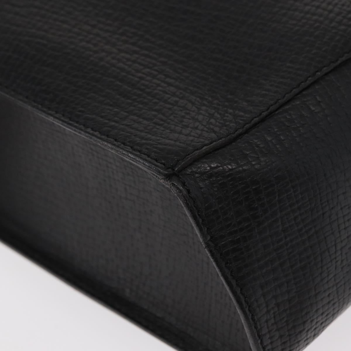 LOEWE Shoulder Bag Leather Black Auth 149483