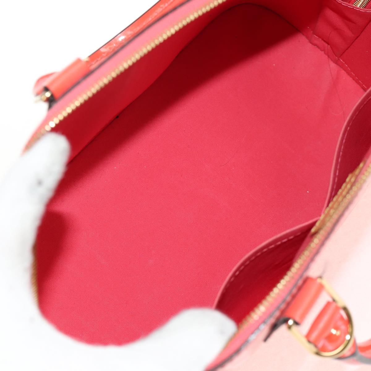 LOUIS VUITTON Monogram Vernis Alma PM Hand Bag Rose Rich M90256 LV Auth 149485V