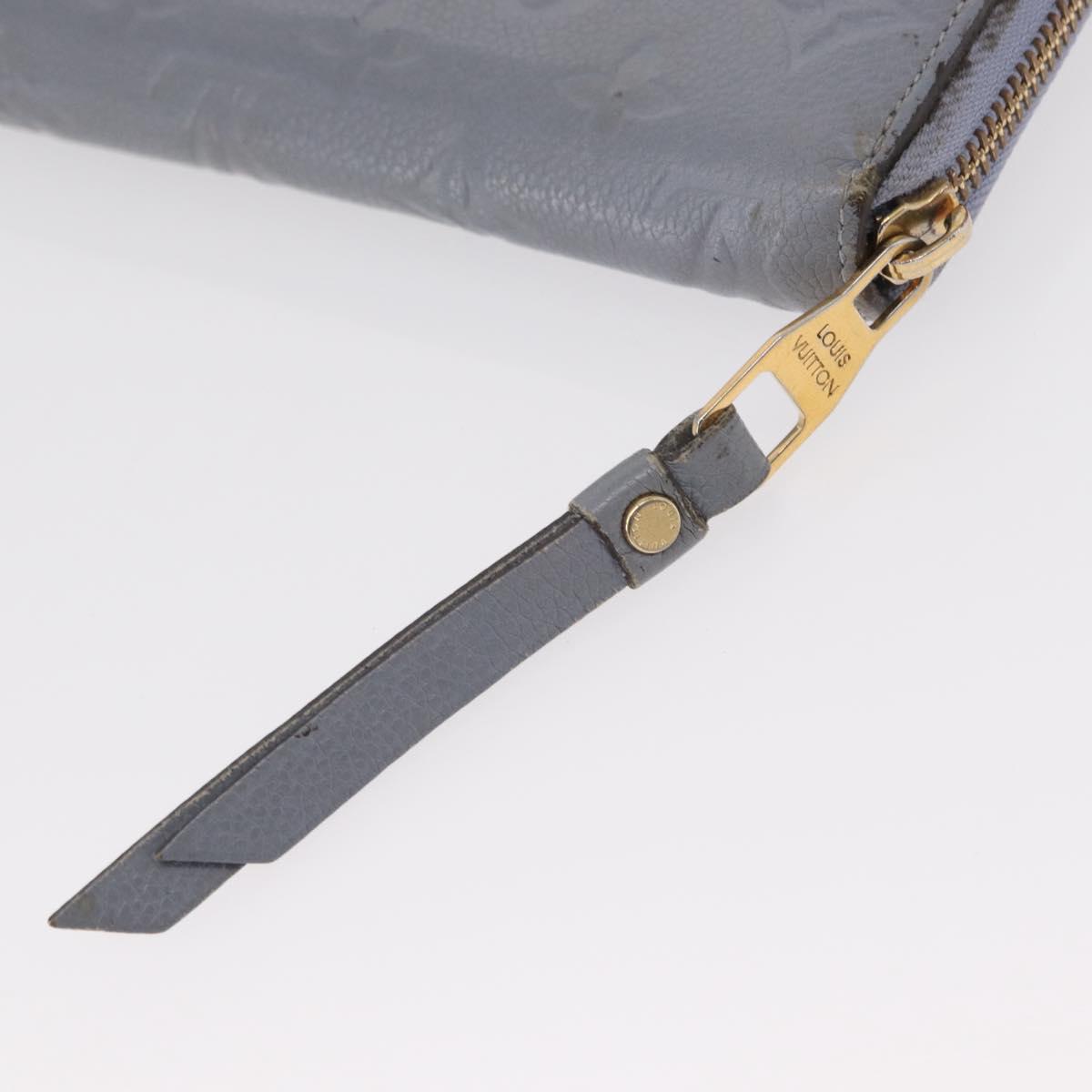 LOUIS VUITTON Empreinte Zippy Wallet Long Wallet Lila M60570 LV Auth 149488