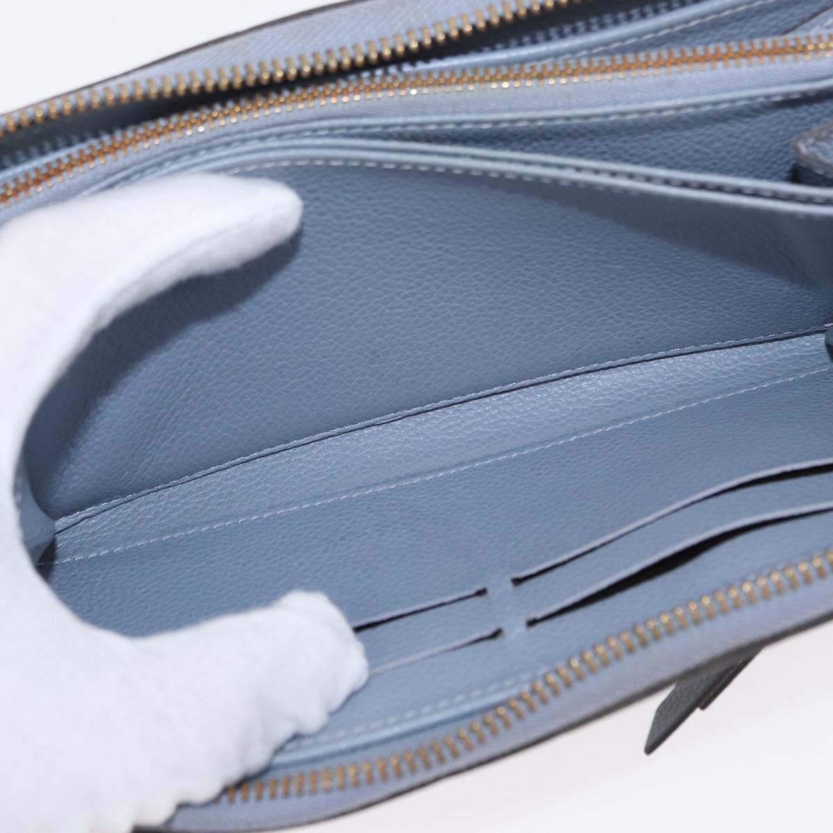 LOUIS VUITTON Empreinte Zippy Wallet Long Wallet Lila M60570 LV Auth 149488