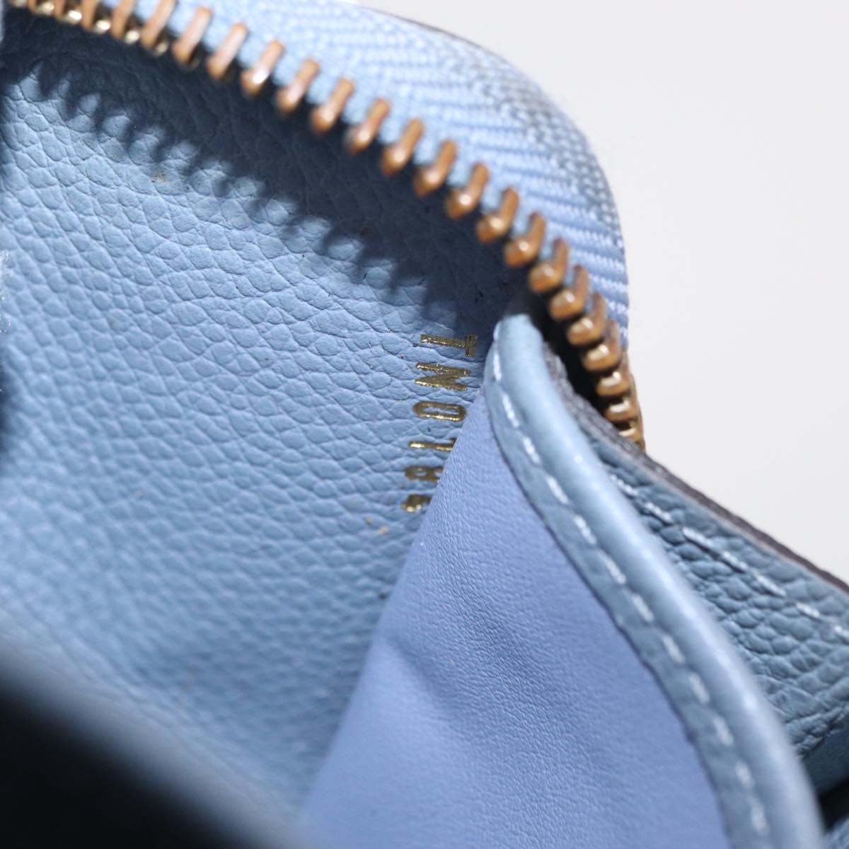 LOUIS VUITTON Empreinte Zippy Wallet Long Wallet Lila M60570 LV Auth 149488