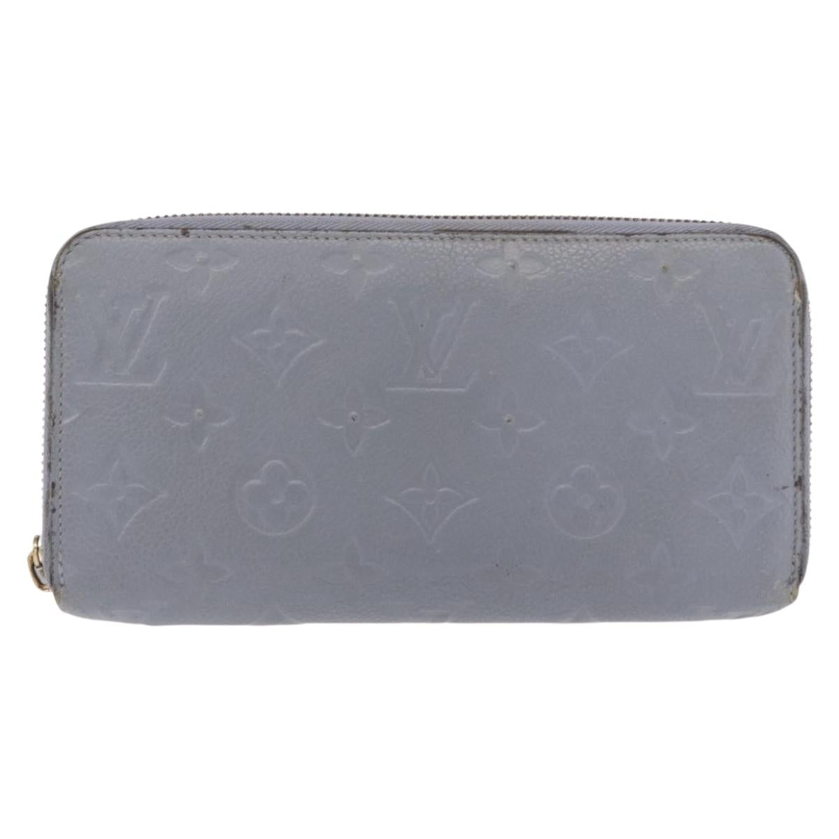 LOUIS VUITTON Empreinte Zippy Wallet Long Wallet Lila M60570 LV Auth 149488