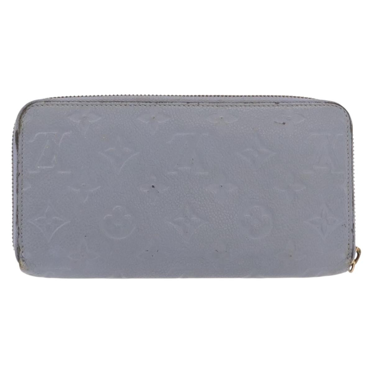 LOUIS VUITTON Empreinte Zippy Wallet Long Wallet Lila M60570 LV Auth 149488