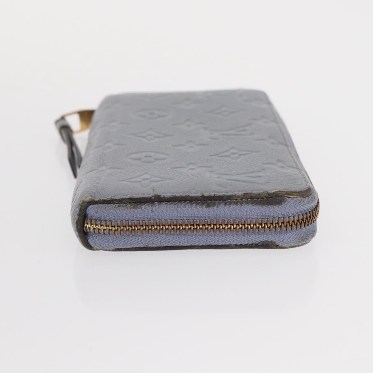 LOUIS VUITTON Empreinte Zippy Wallet Long Wallet Lila M60570 LV Auth 149488