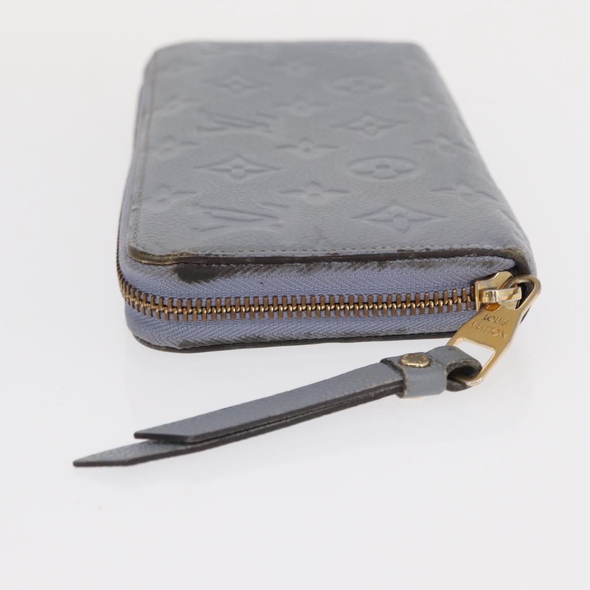 LOUIS VUITTON Empreinte Zippy Wallet Long Wallet Lila M60570 LV Auth 149488