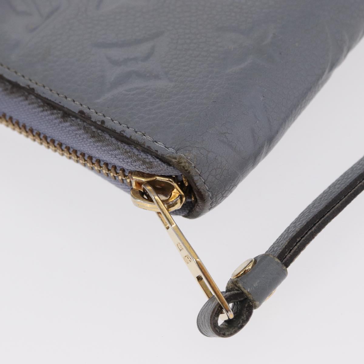 LOUIS VUITTON Empreinte Zippy Wallet Long Wallet Lila M60570 LV Auth 149488