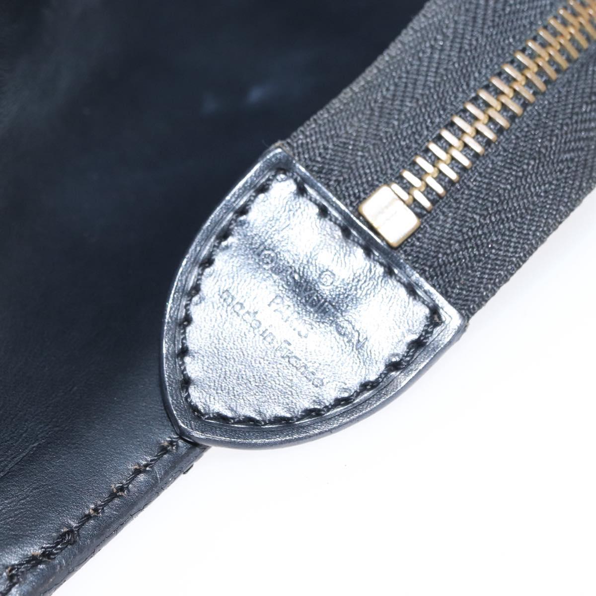 LOUIS VUITTON Epi Sac Triangle Hand Bag Black M52092 LV Auth 149499