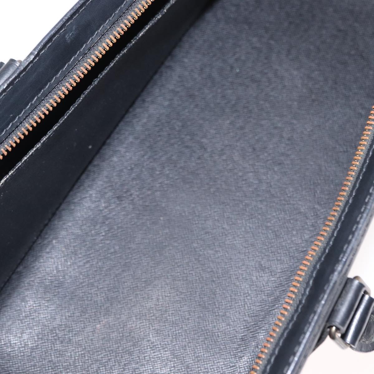 LOUIS VUITTON Epi Sac Triangle Hand Bag Black M52092 LV Auth 149499