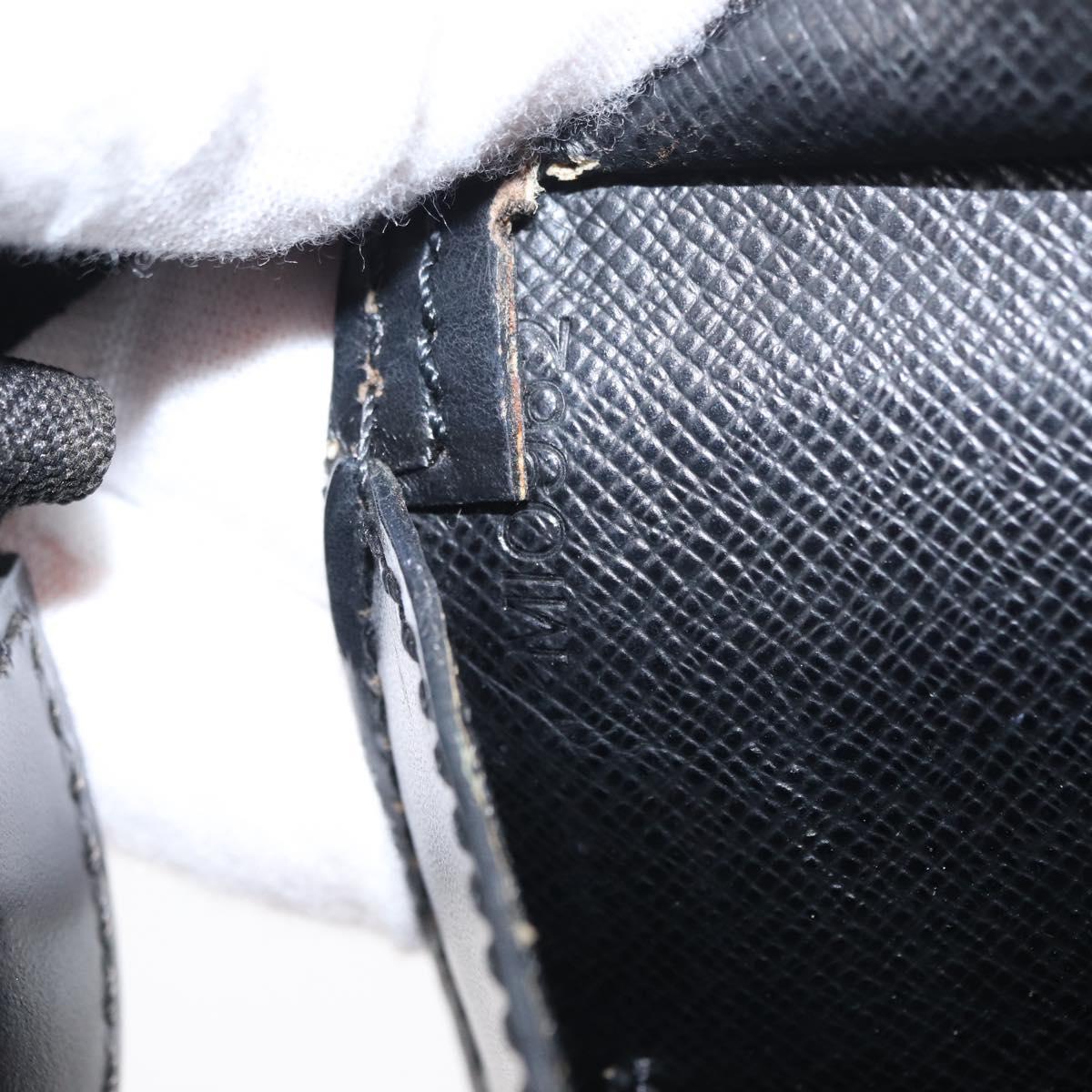 LOUIS VUITTON Epi Sac Triangle Hand Bag Black M52092 LV Auth 149499