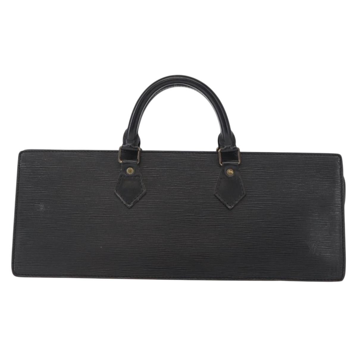 LOUIS VUITTON Epi Sac Triangle Hand Bag Black M52092 LV Auth 149499