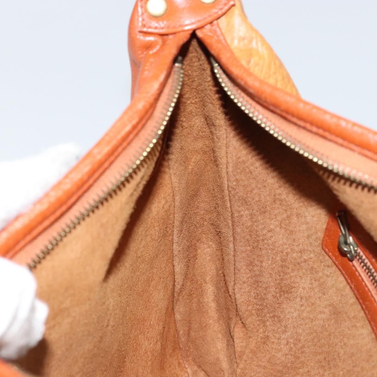 MCM Logogram Vicetos Shoulder Bag PVC Leather Brown Gold Auth 149501