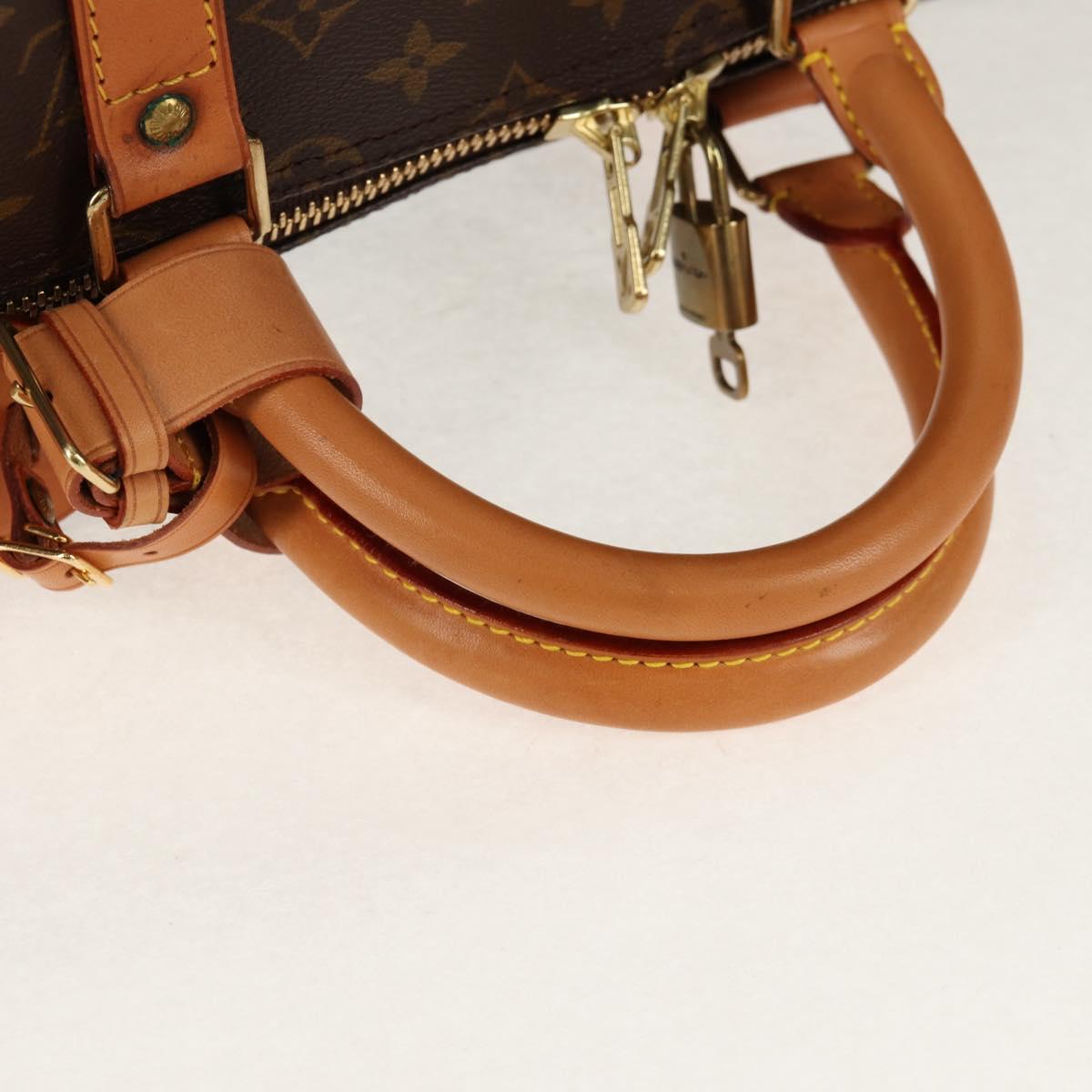 LOUIS VUITTON Monogram Keepall 55 Boston Bag M41424 LV Auth 149515AV