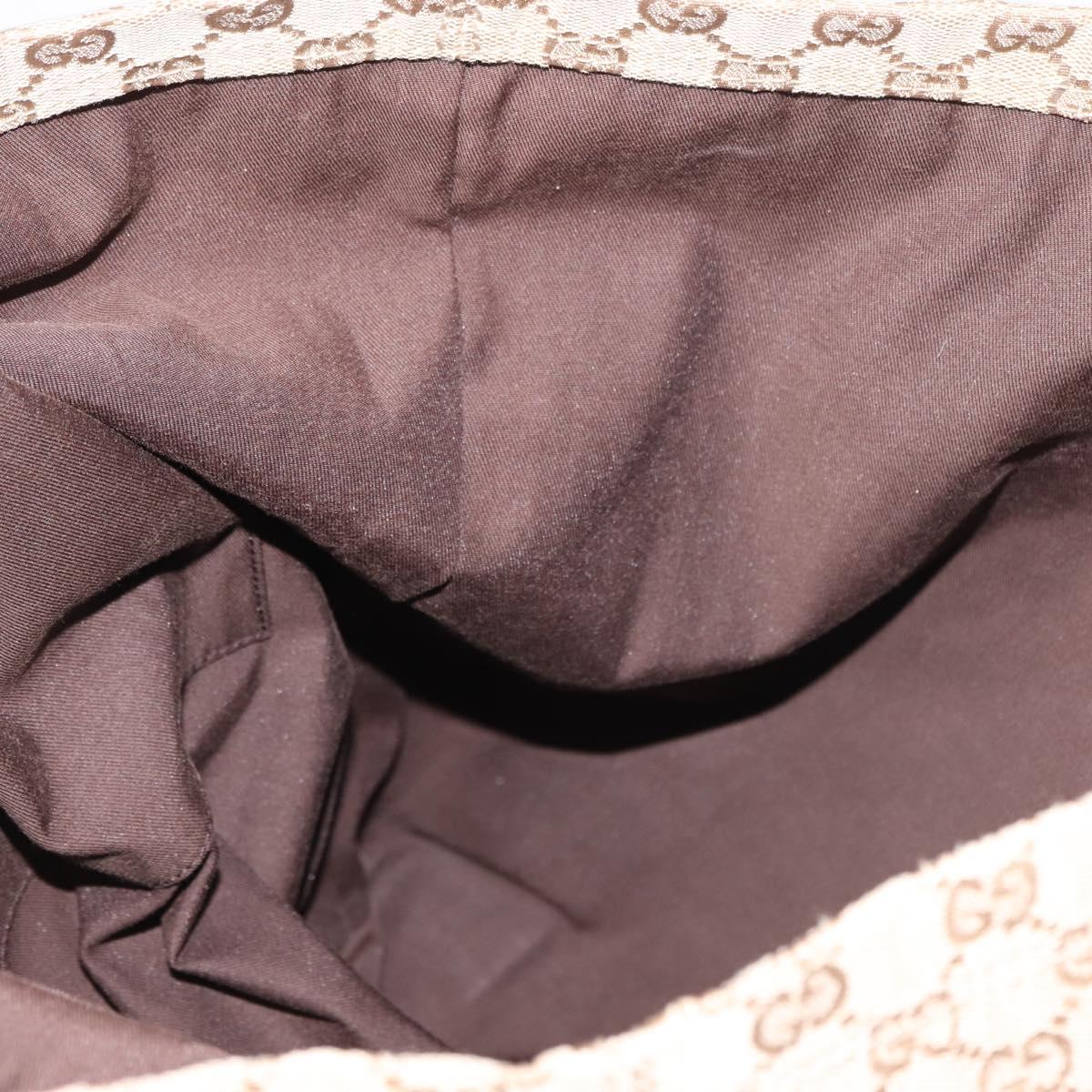 GUCCI GG Canvas Sherry Line Tote Bag Beige Pink Light blue 189669 Auth 149516