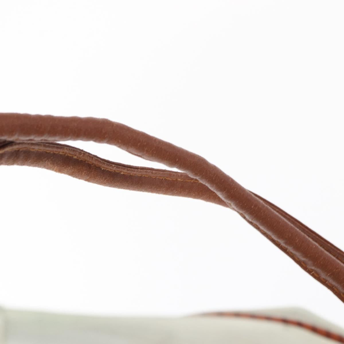 LOEWE Backpack Coated Canvas Gold Silver Auth 149520