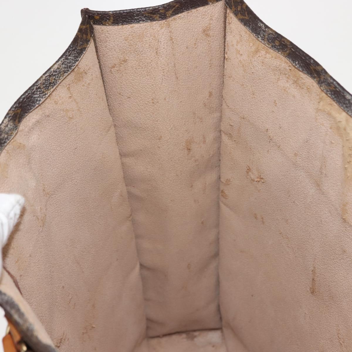 LOUIS VUITTON Monogram Sac Plat Hand Bag M51140 LV Auth 149524