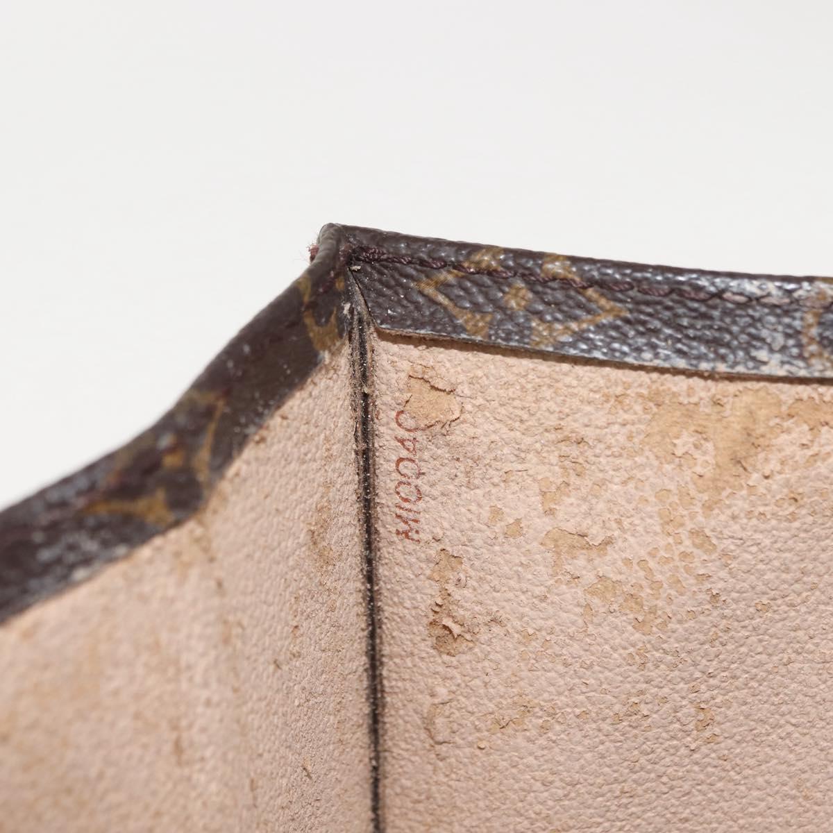 LOUIS VUITTON Monogram Sac Plat Hand Bag M51140 LV Auth 149524