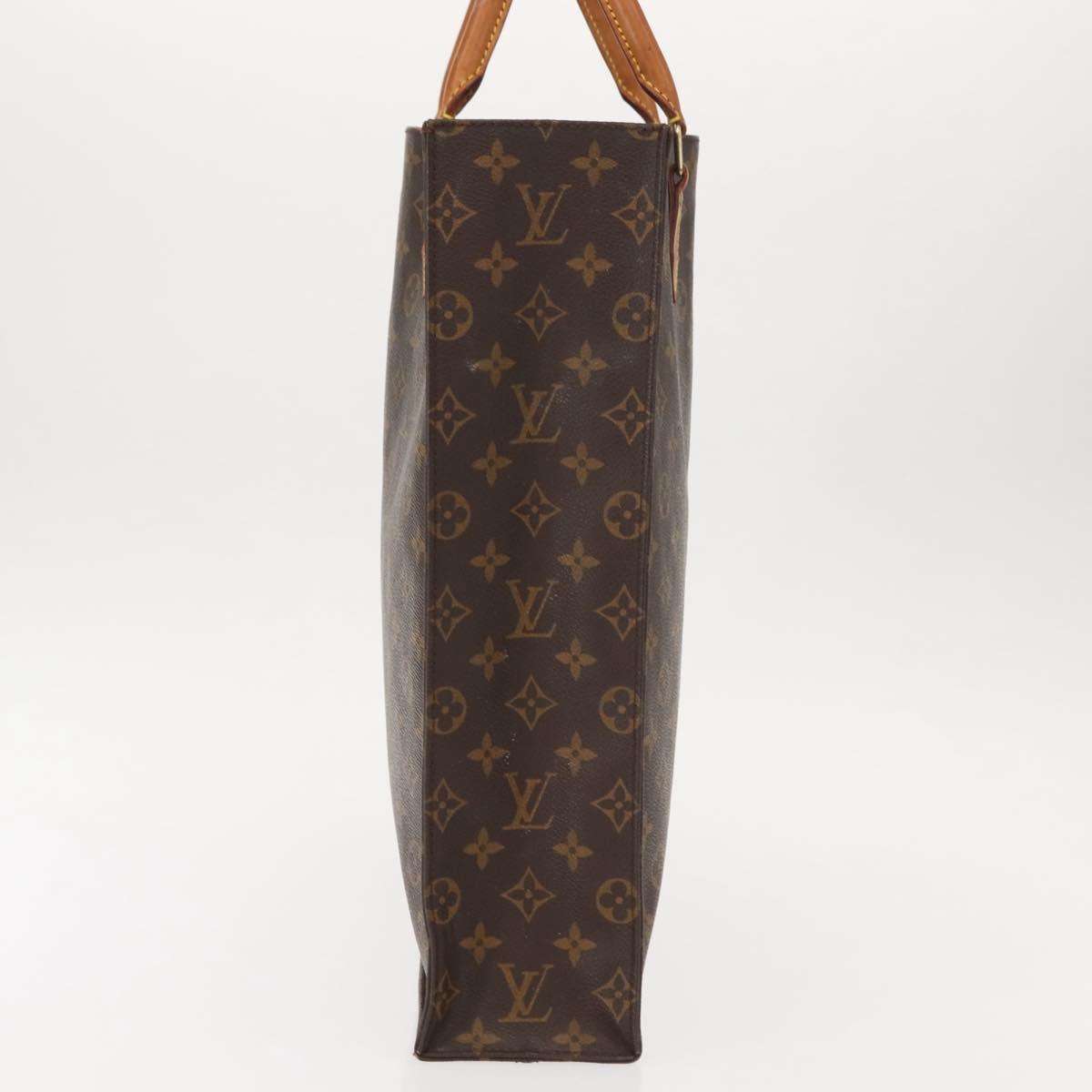 LOUIS VUITTON Monogram Sac Plat Hand Bag M51140 LV Auth 149524