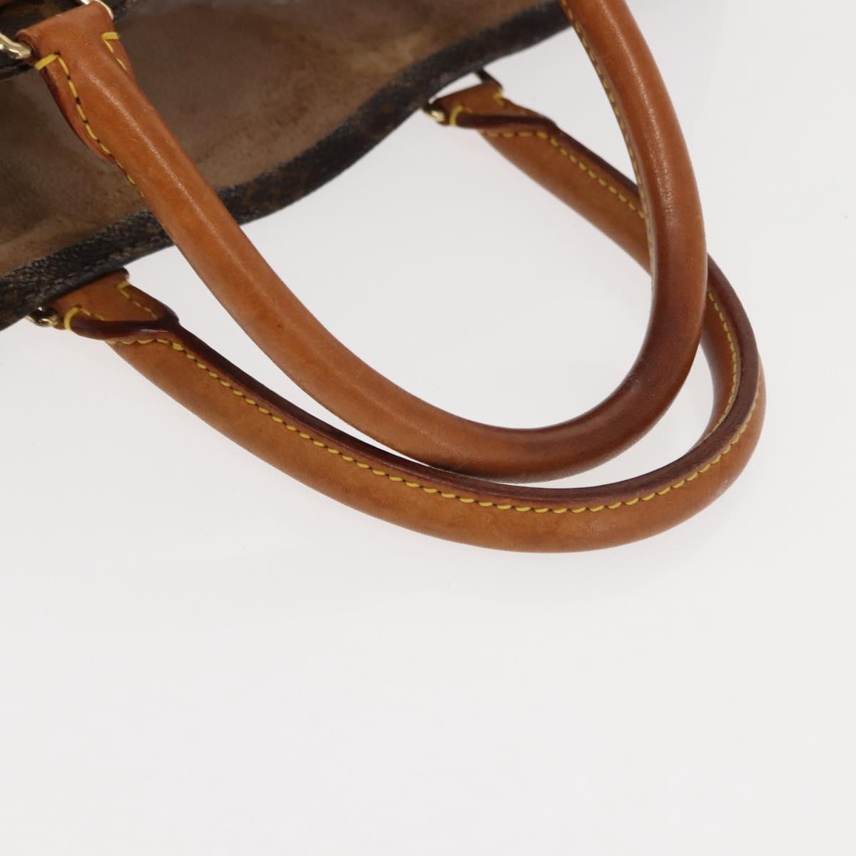 LOUIS VUITTON Monogram Sac Plat Hand Bag M51140 LV Auth 149524