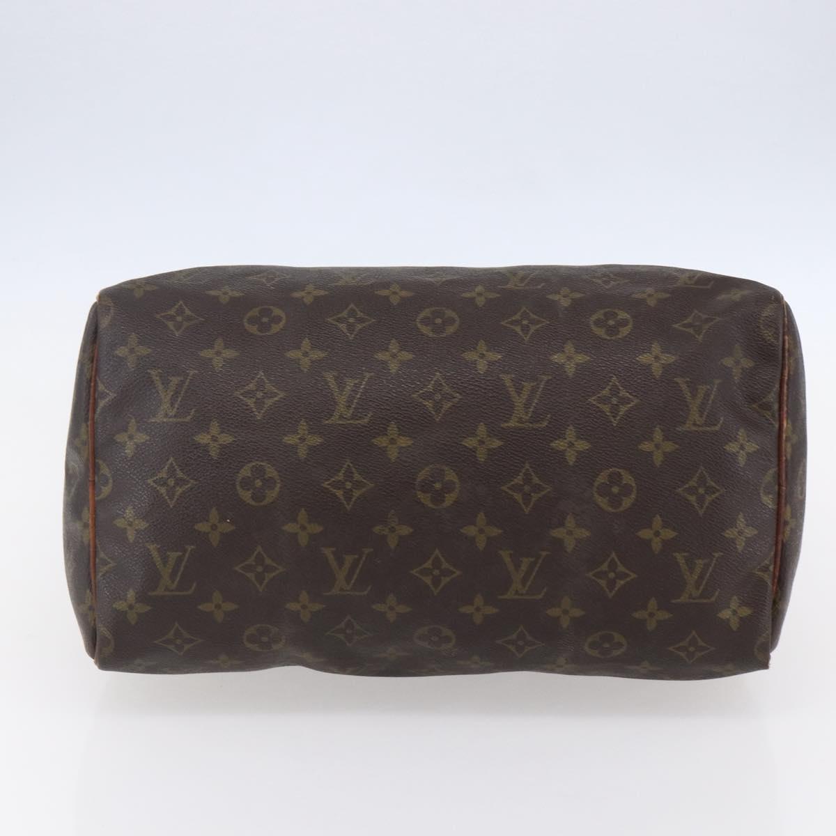 LOUIS VUITTON Monogram Speedy 30 Hand Bag M41526 LV Auth 149528