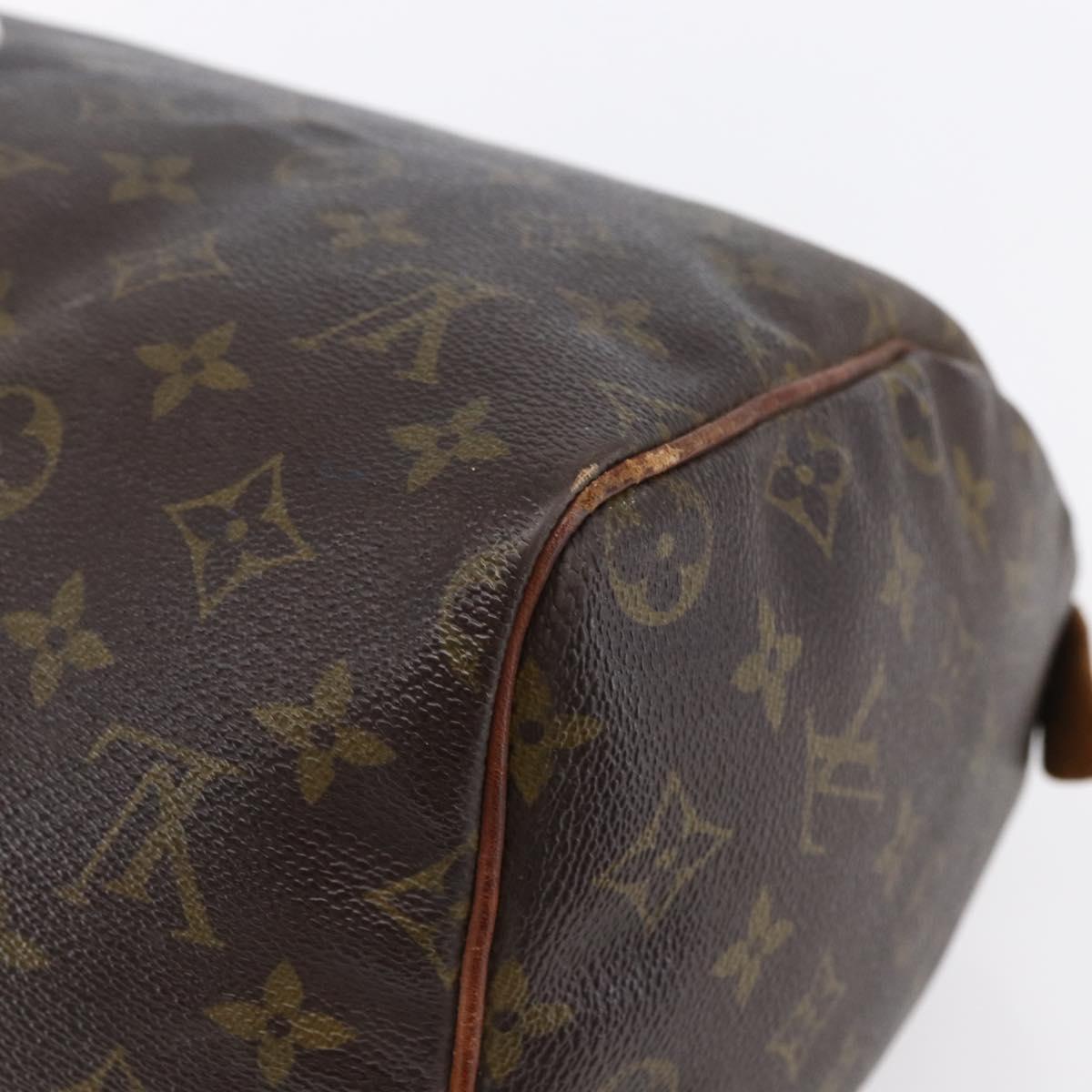 LOUIS VUITTON Monogram Speedy 30 Hand Bag M41526 LV Auth 149528