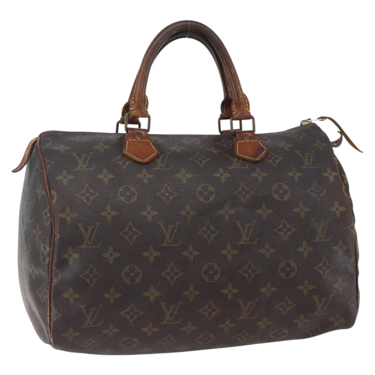 LOUIS VUITTON Monogram Speedy 30 Hand Bag M41526 LV Auth 149528